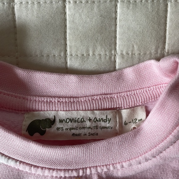 Monica + Andy - swan sweatshirt size 6-12 - Picture 2 of 4